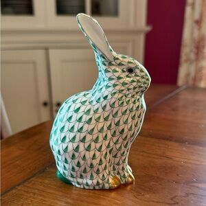 Herend Green porcelain bunny